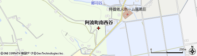 徳島県阿波市阿波町南西谷周辺の地図