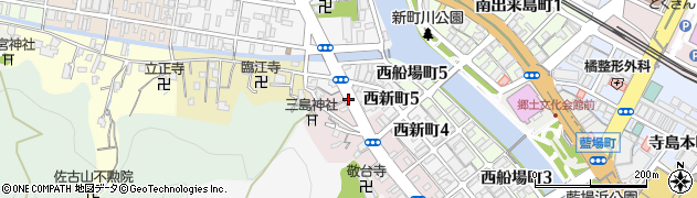 西新町周辺の地図