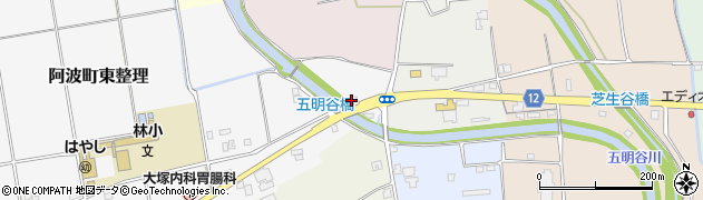 徳島県阿波市阿波町東整理206周辺の地図