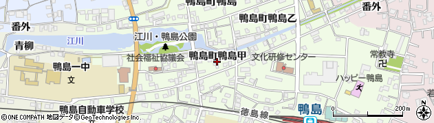 徳島県吉野川市鴨島町鴨島（甲）周辺の地図