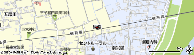 徳島県徳島市国府町和田（馬淵）周辺の地図