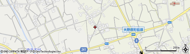 香川県観音寺市大野原町萩原1387周辺の地図