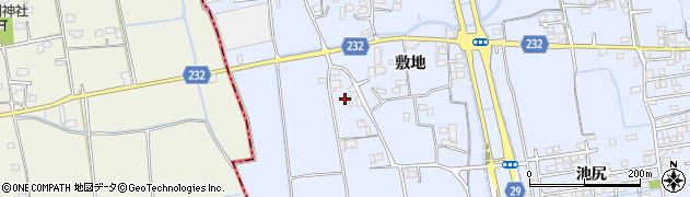 徳島県徳島市国府町（敷地）周辺の地図