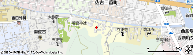 徳島県徳島市南佐古二番町周辺の地図