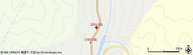 目物川橋周辺の地図