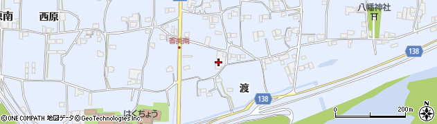 徳島県阿波市市場町香美（渡）周辺の地図