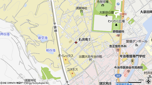 〒794-0006 愛媛県今治市石井町の地図