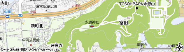 永源神社周辺の地図