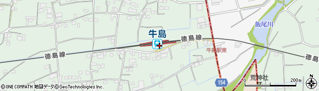 牛島駅周辺の地図