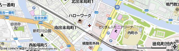 徳島県徳島市東出来島町7周辺の地図