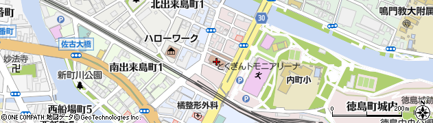 徳島労働局労働基準部労災補償課周辺の地図