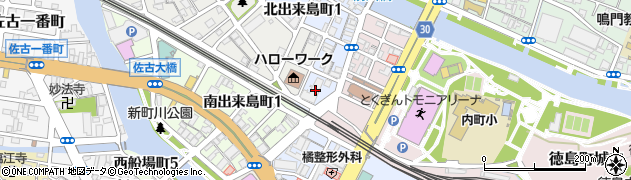 徳島県徳島市東出来島町40周辺の地図