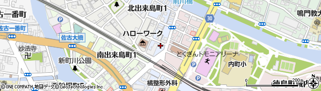 徳島県徳島市東出来島町9周辺の地図