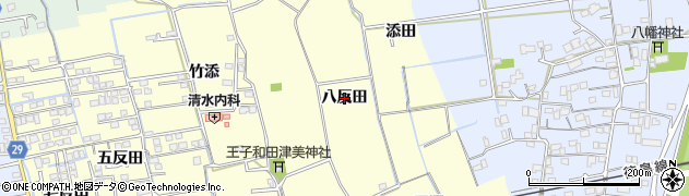 徳島県徳島市国府町和田（八反田）周辺の地図