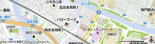 徳島県徳島市東出来島町12周辺の地図