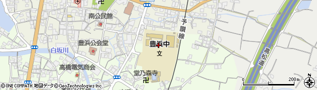 観音寺市立豊浜中学校周辺の地図