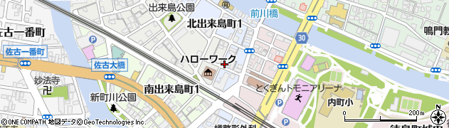 徳島県徳島市東出来島町37周辺の地図
