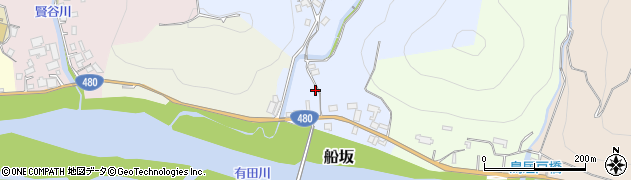 和歌山県有田郡有田川町船坂1周辺の地図