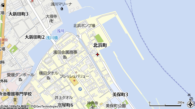 〒794-0011 愛媛県今治市北浜町の地図