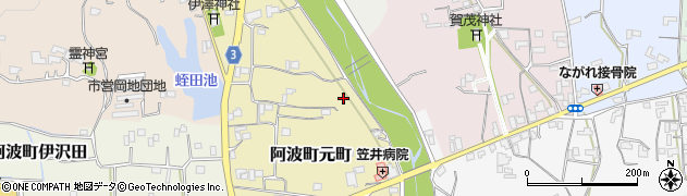 徳島県阿波市阿波町元町周辺の地図