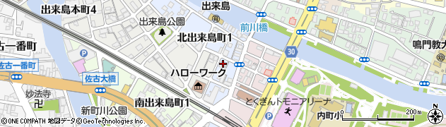 徳島県徳島市東出来島町35周辺の地図