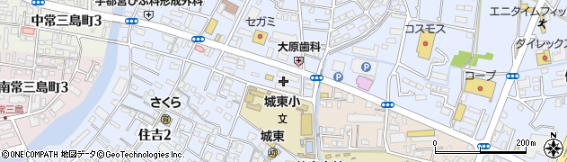 徳島県徳島市住吉周辺の地図