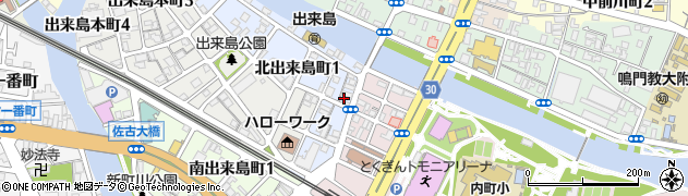 徳島県徳島市東出来島町21周辺の地図
