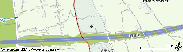 徳島県阿波市阿波町西長峰周辺の地図