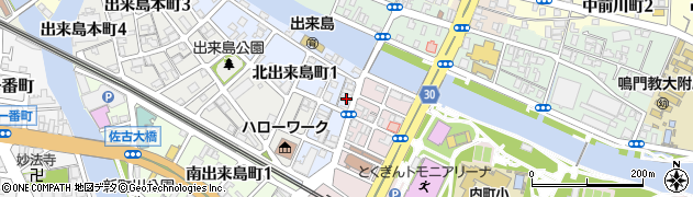 徳島県徳島市東出来島町22周辺の地図