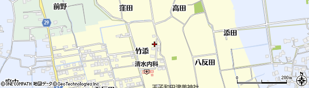 徳島県徳島市国府町和田竹添9周辺の地図