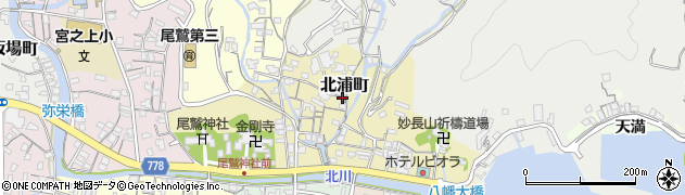 三重県尾鷲市北浦町周辺の地図
