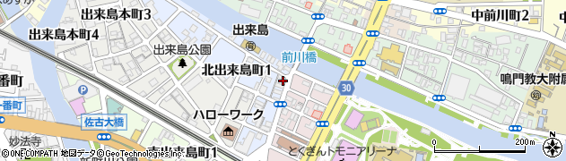 徳島県徳島市東出来島町25周辺の地図