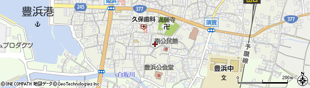 香川県観音寺市豊浜町姫浜411周辺の地図