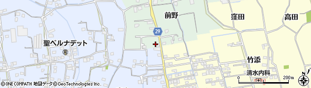 徳島県徳島市国府町井戸前野55周辺の地図