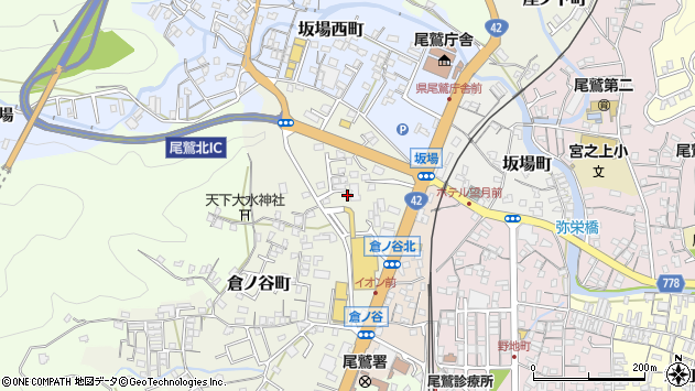 〒519-3658 三重県尾鷲市倉ノ谷町の地図