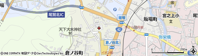 三重県尾鷲市倉ノ谷町周辺の地図