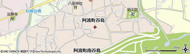 徳島県阿波市阿波町南谷島周辺の地図