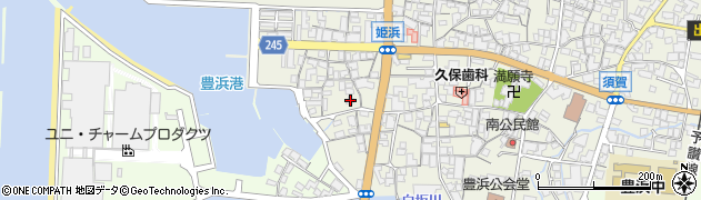 香川県観音寺市豊浜町姫浜354周辺の地図
