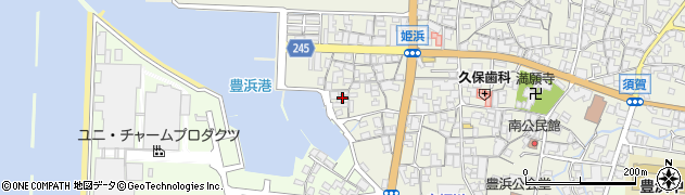 香川県観音寺市豊浜町姫浜361周辺の地図