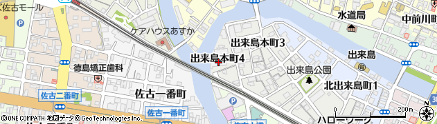 阿波交通株式会社　本社周辺の地図