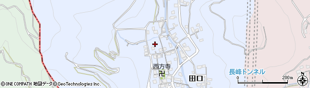 和歌山県有田川町（有田郡）田口周辺の地図