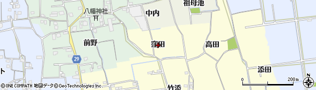 徳島県徳島市国府町和田（窪田）周辺の地図