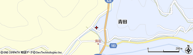 和歌山県有田郡有田川町青田1周辺の地図