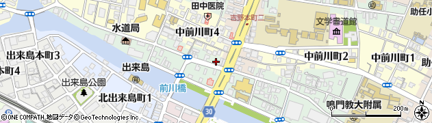 徳島前川郵便局 ＡＴＭ周辺の地図