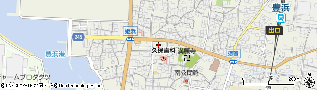 観音寺信用金庫豊浜支店周辺の地図