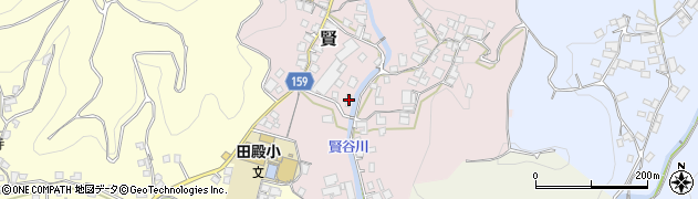 和歌山県有田郡有田川町賢61周辺の地図