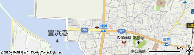 香川県観音寺市豊浜町姫浜284周辺の地図