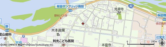和歌山県有田市野194周辺の地図