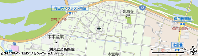和歌山県有田市野118周辺の地図