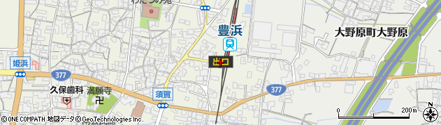 豊浜駅周辺の地図